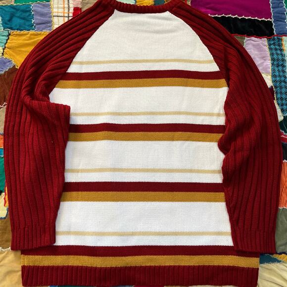 Y2K Southpole Red/Tan/White Sweater XL - Picture 2 of 6